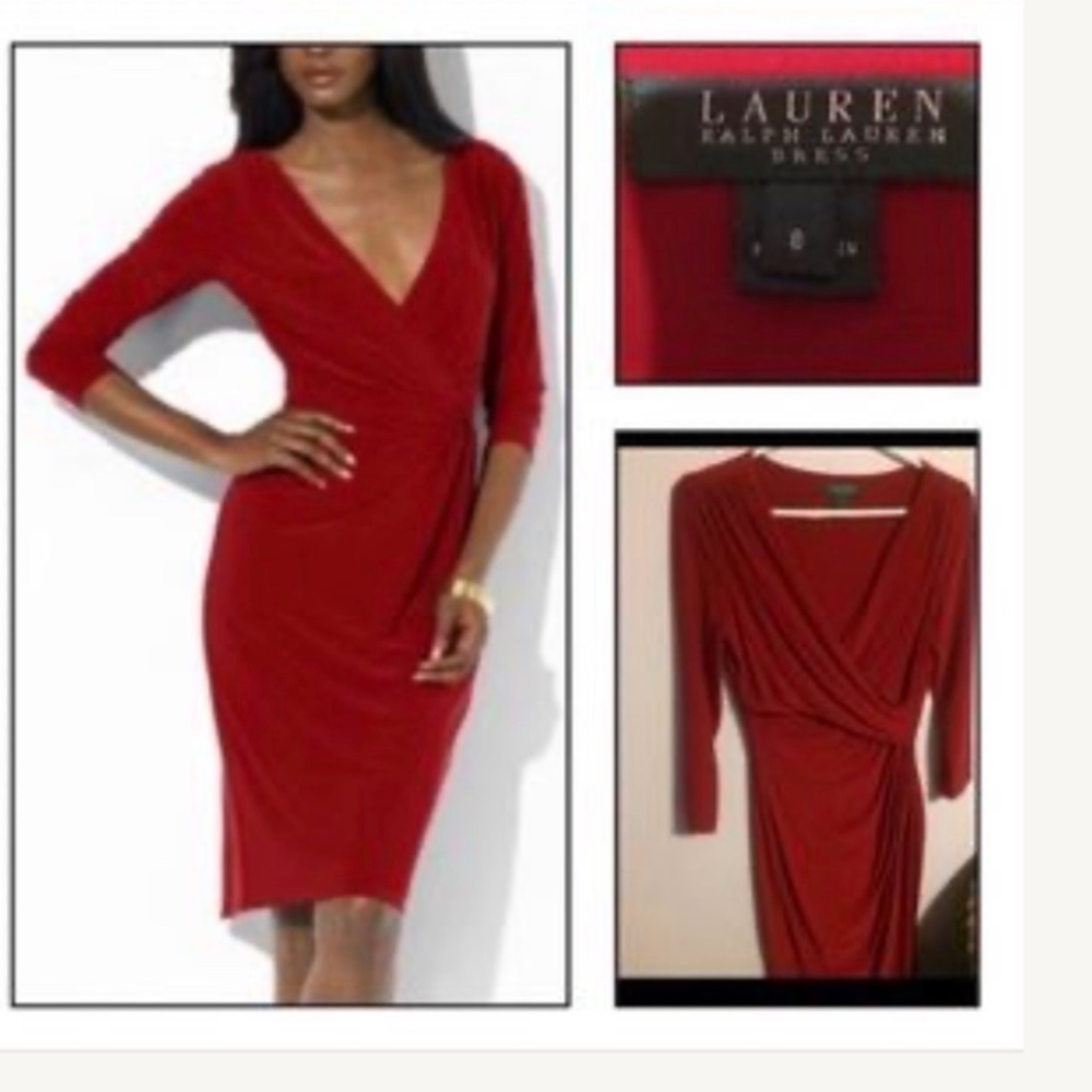 Anne Klein red sheath dress new without tags size 8